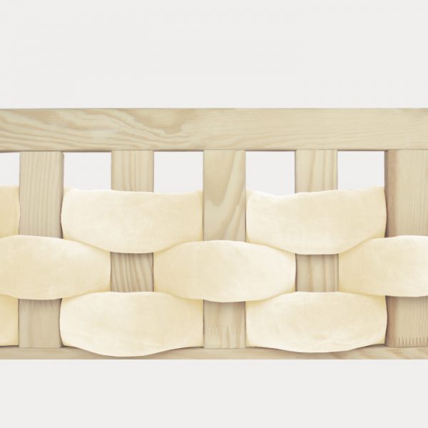 Ochraniacz do łóżeczka Przeplataniec Wanilia