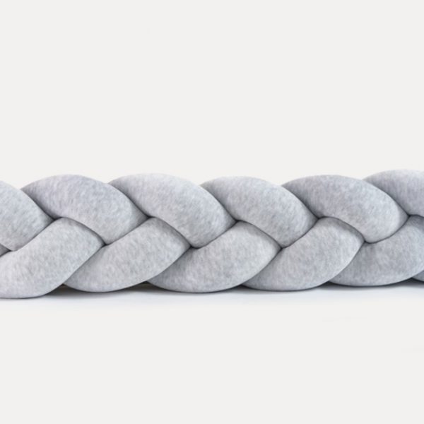 Ochraniacz do łóżeczka warkocz Melanż velvet