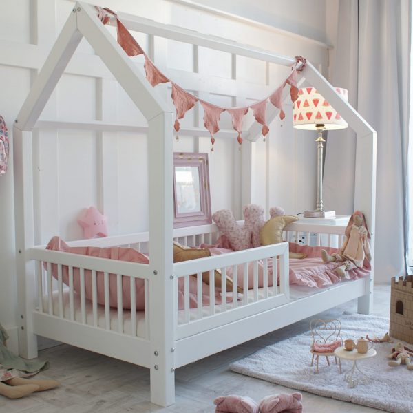 Łóżko domek Pioli 190x90 białe (szybka wysyłka) styl skandynawski