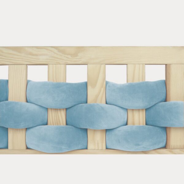 Ochraniacz do łóżeczka Przeplataniec Szary Błękit