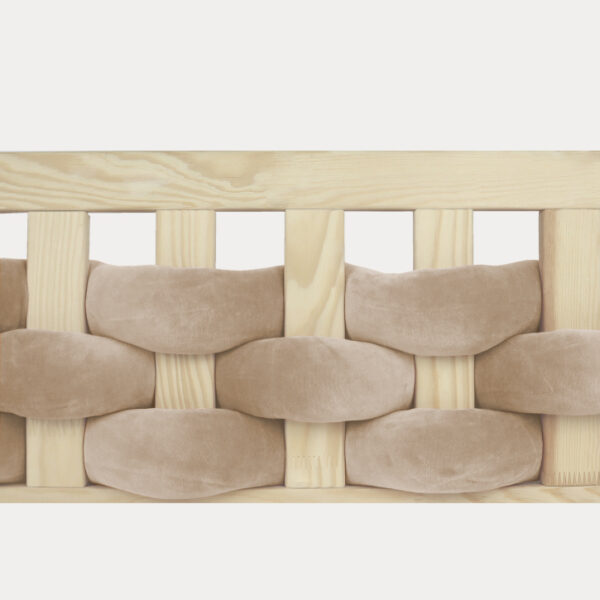 Ochraniacz do łóżeczka Przeplataniec Ciemny Beż